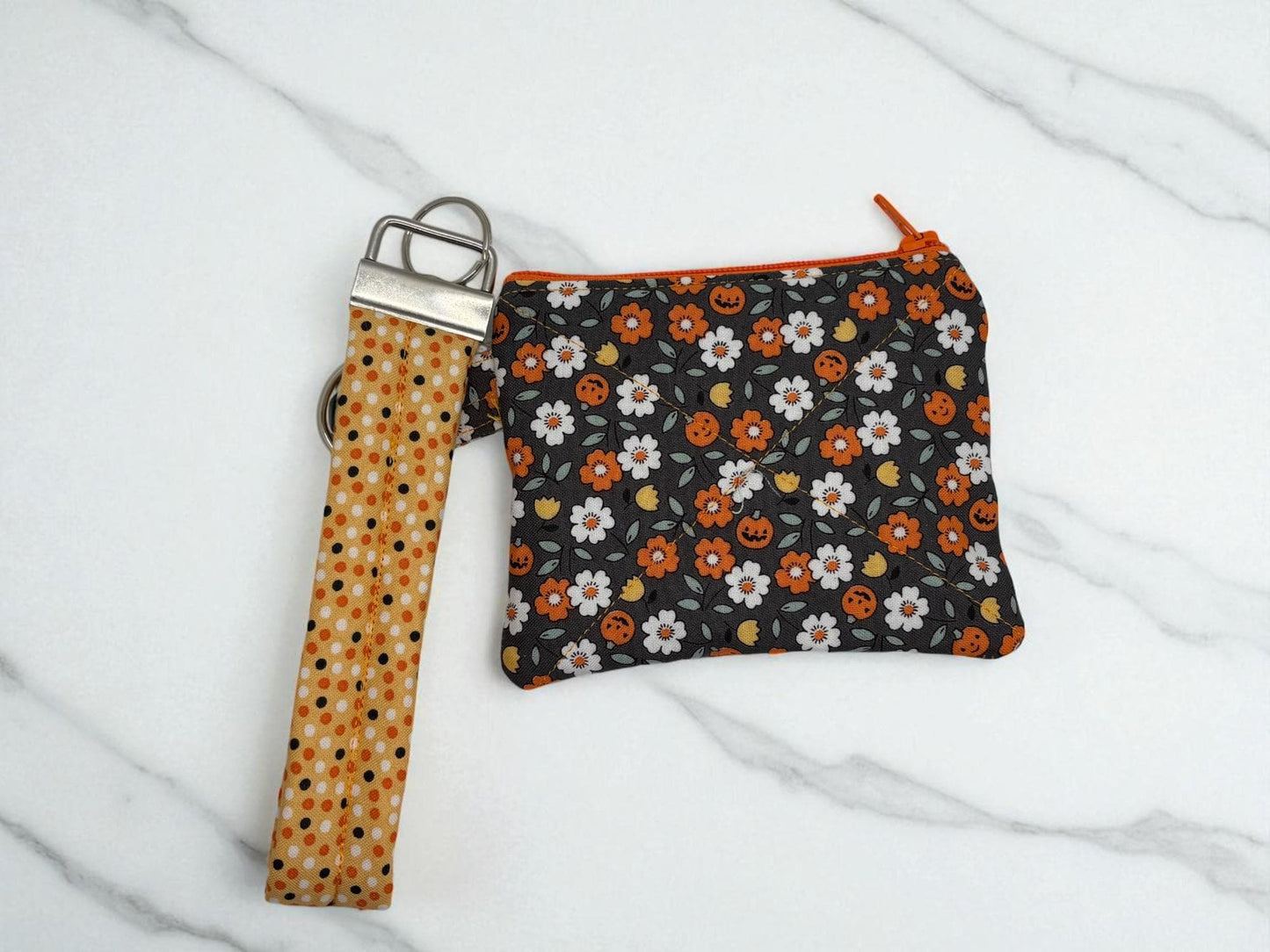 Keychain Wallet, Compact Wallet, Card Holder Keychain, Keyring Wallet, Everyday Carry, Minimalist Wallet, Limited Halloween Collection