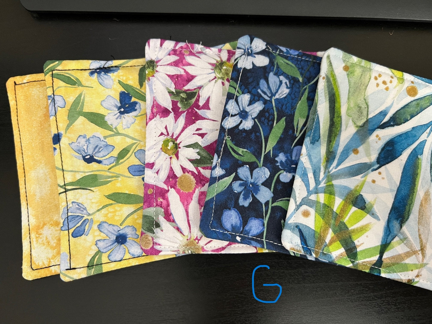 Fabric Coasters, Drink Coasters, Florals ( Multiple Bundles)