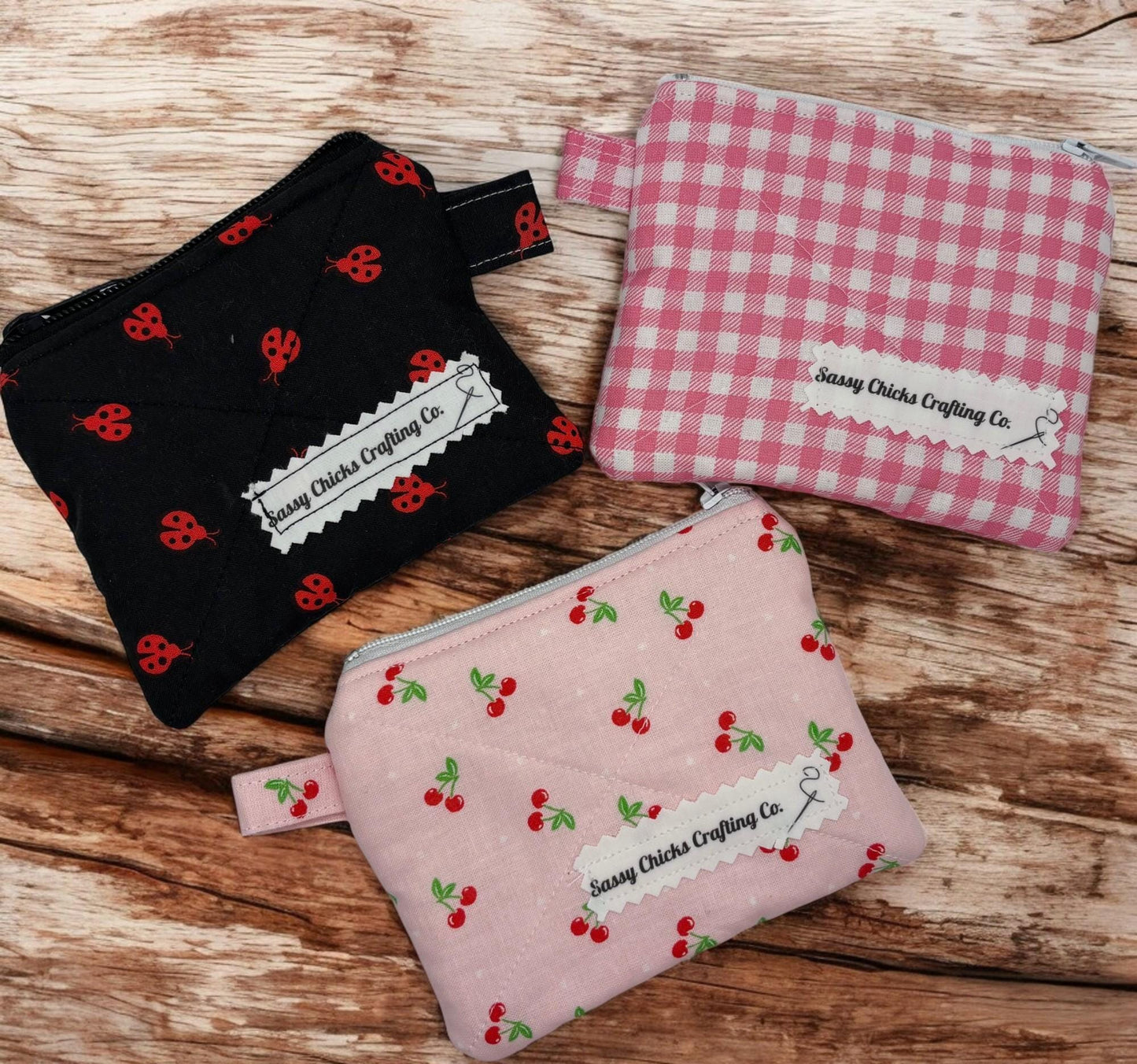 Zippered Coin Pouch | Cute and Compact Wallet for Coins, Keys or Cards | Perfect Gift for Her | Handmade & Unique Accessories