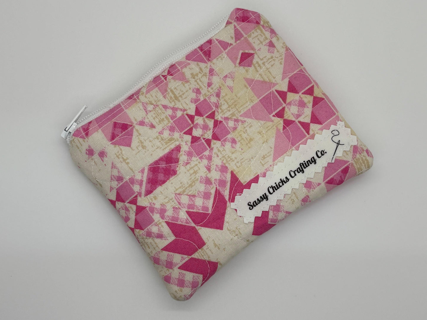 Quilted Mini Zippered Pouch