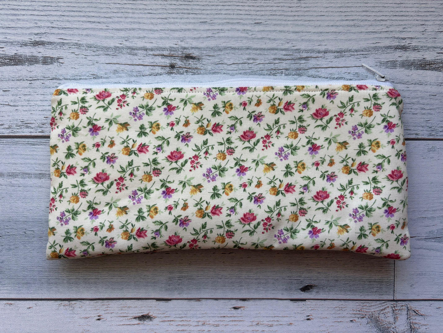 Zippered Pencil Pouch Organizer for School & Office, Pen Case, Small Travel Makeup Bag, Cute Stationery Holder