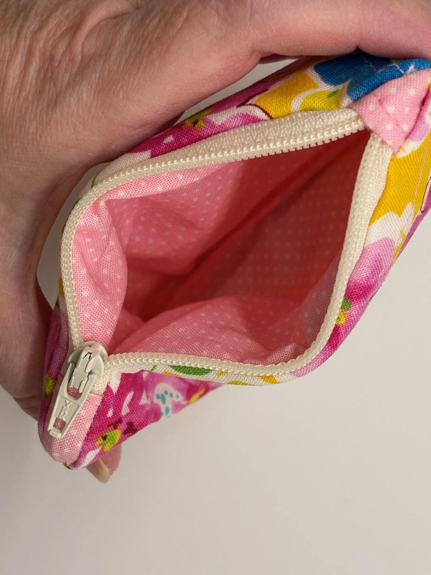 Quilted Mini Zippered Pouch