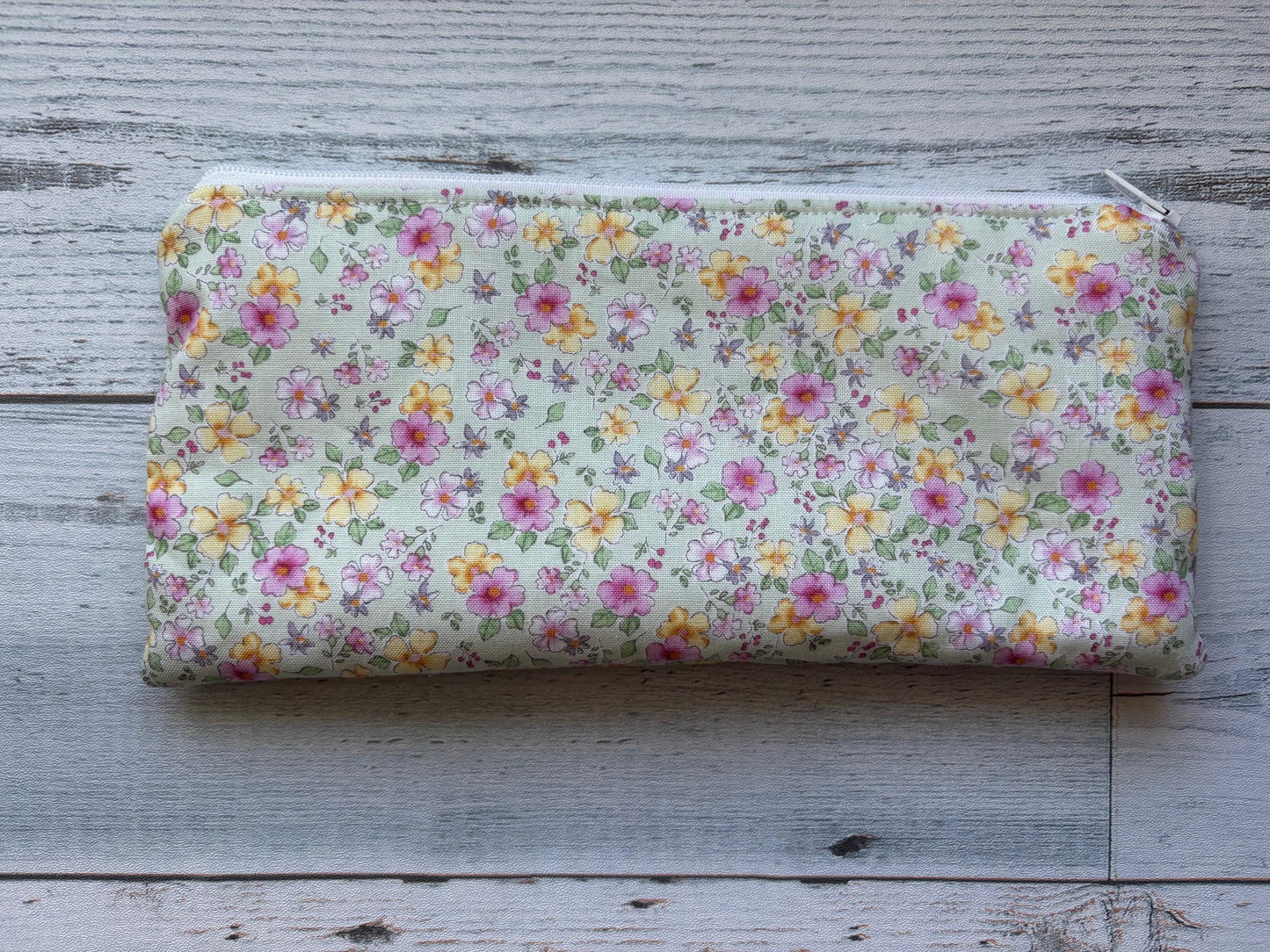 Zippered Pencil Pouch Organizer for School & Office, Pen Case, Small Travel Makeup Bag, Cute Stationery Holder