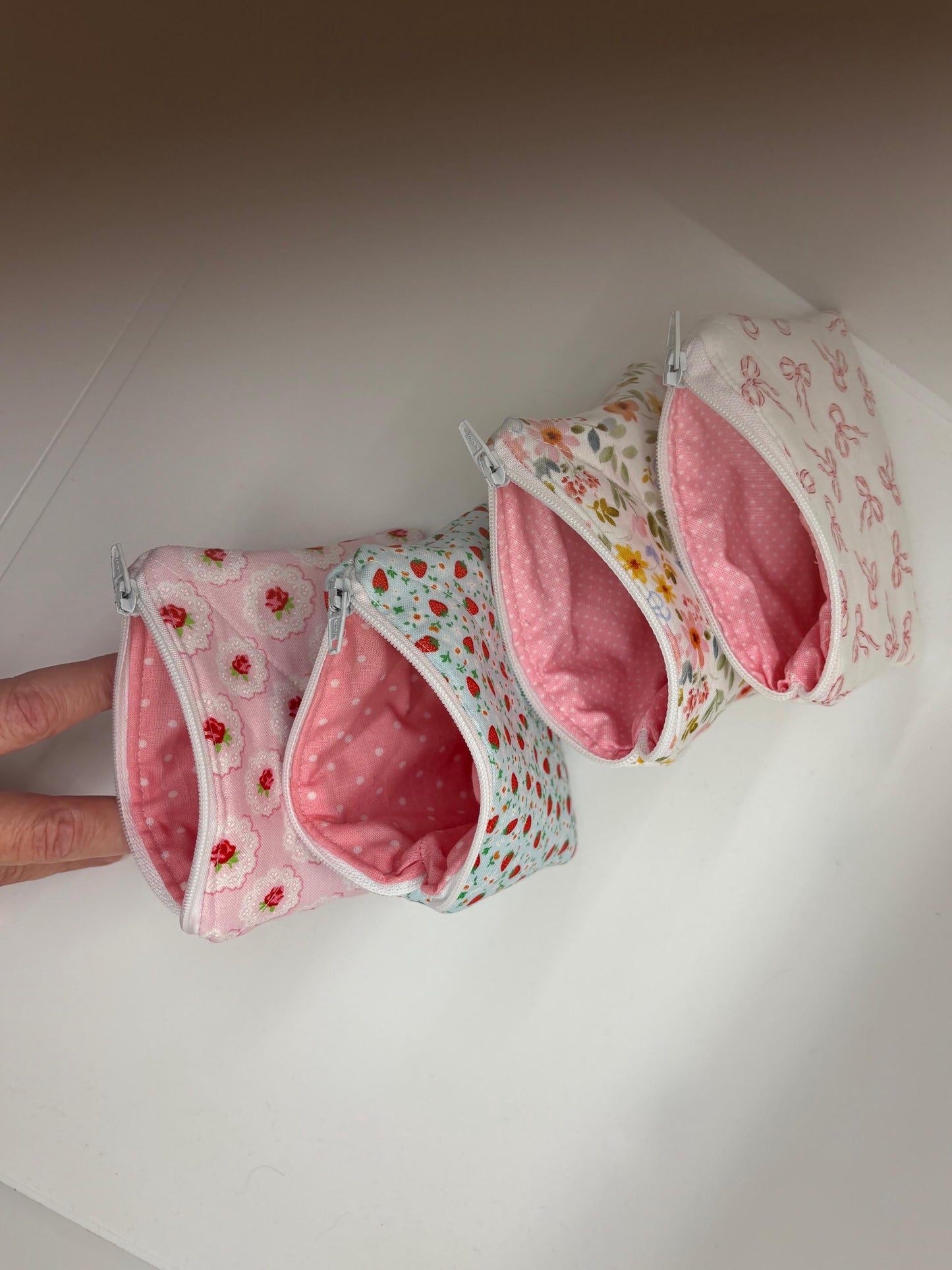 Mini Zippered Pouch- Multiple Styles