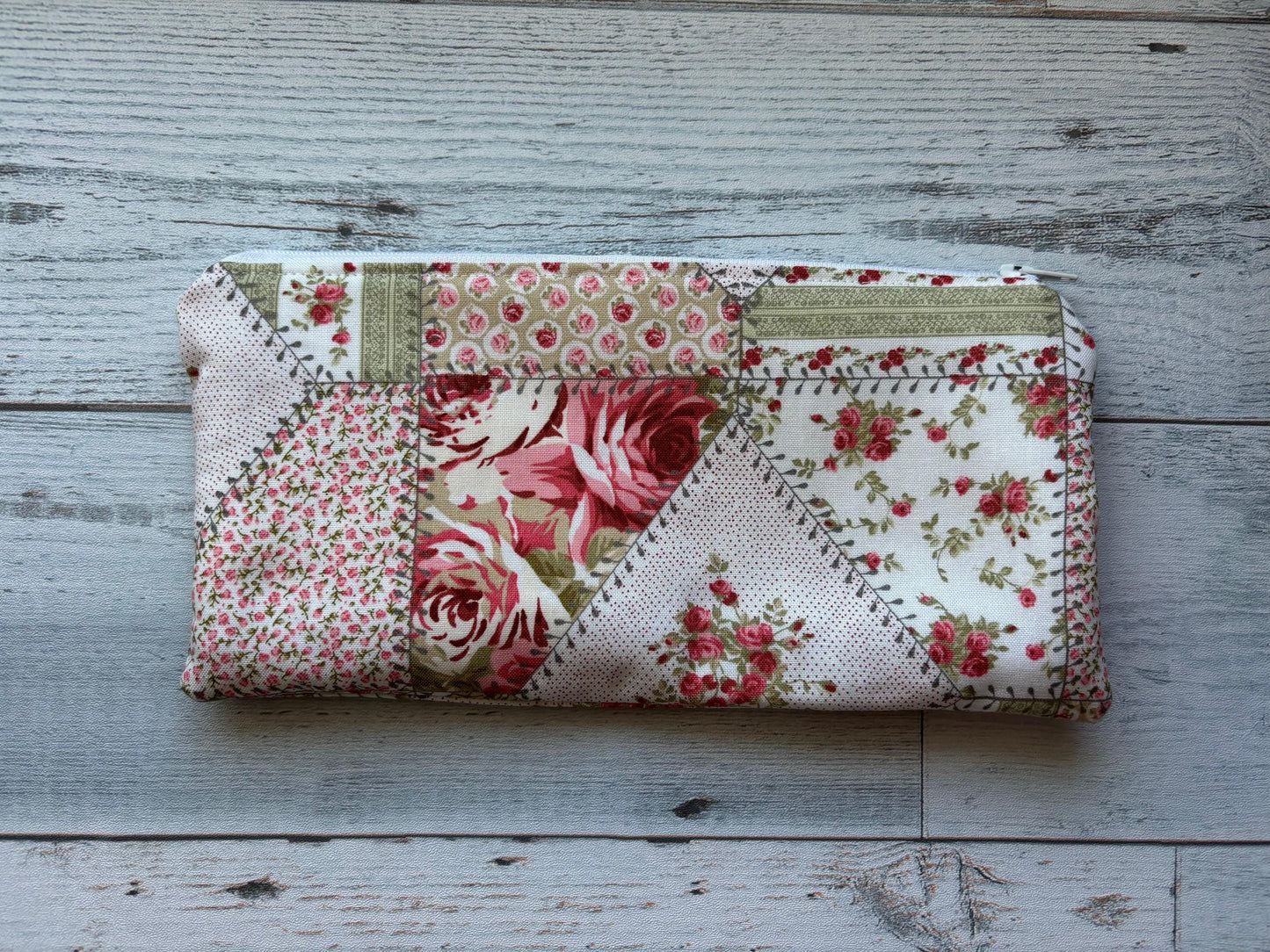 Zippered Pencil Pouch Organizer for School & Office,  Pen Case, Small Travel Makeup Bag, Cute Stationery Holder