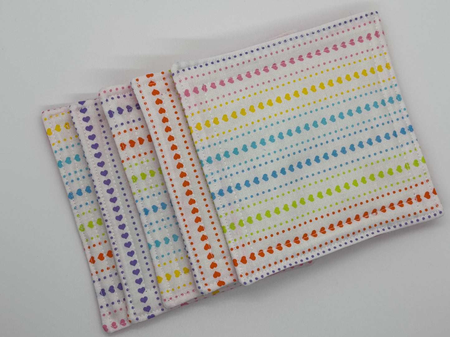 Drink Coasters -  Fabric Drink Coasters, Set of 5,  Home Decor