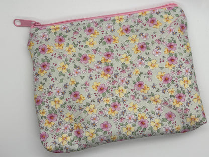 Zippered Flat Bottom Pouch - Durable Makeup Bag, Travel Organizer, Cute Storage Case for Cosmetics & Accessories