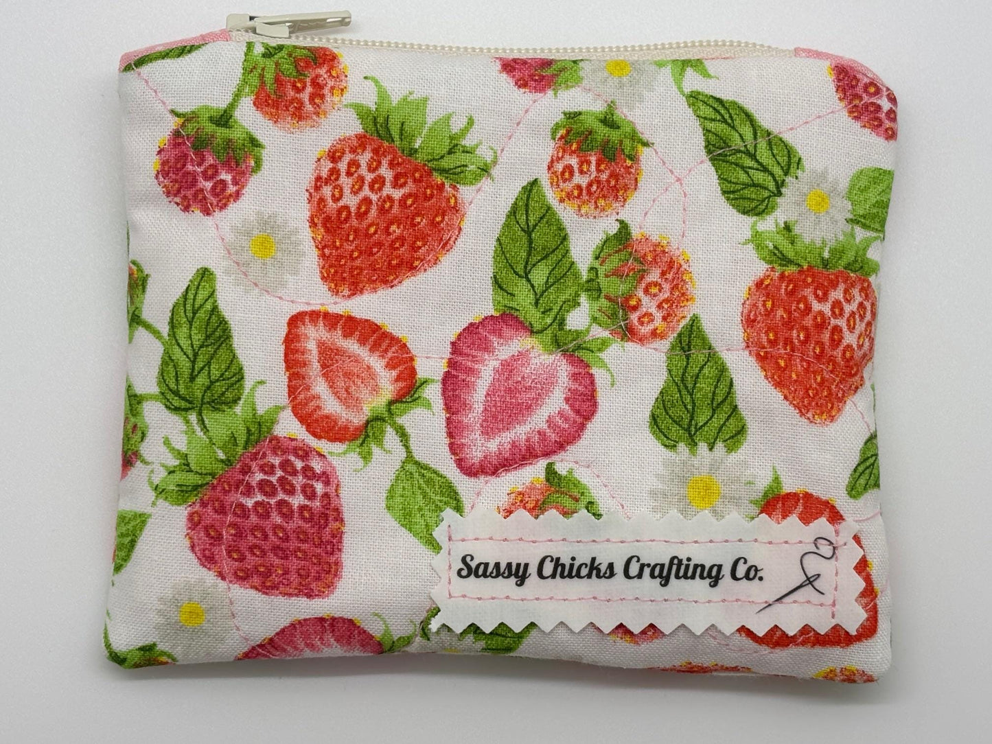 Quilted Mini Zippered Pouch