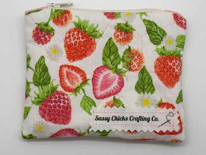 Quilted Mini Zippered Pouch