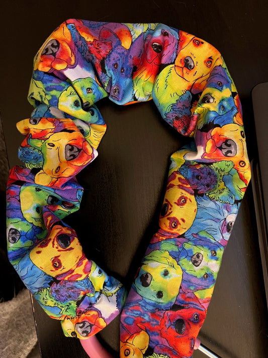 Stethoscope Cover, Stethoscope Sleeve, Stethoscope, Reusable Stethoscope Cover, - Colorful Dogs (Limited)