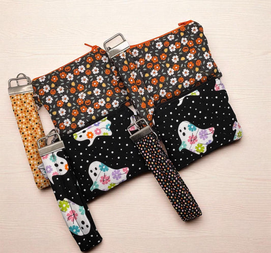 Keychain Wallet, Compact Wallet, Card Holder Keychain, Keyring Wallet, Everyday Carry, Minimalist Wallet,  Limited Halloween Collection