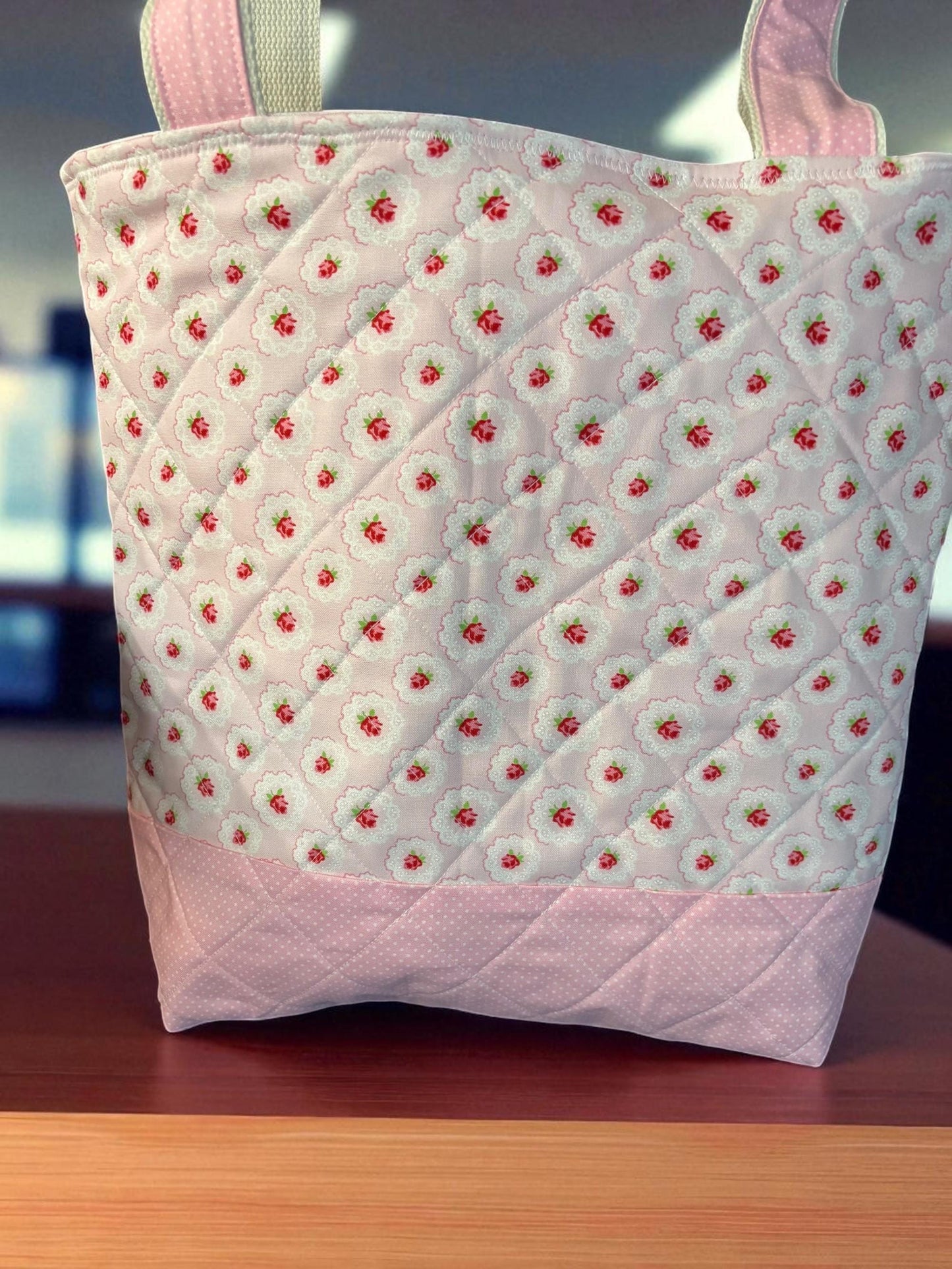 Quilted, Handmade, One of a Kind Tote Bag