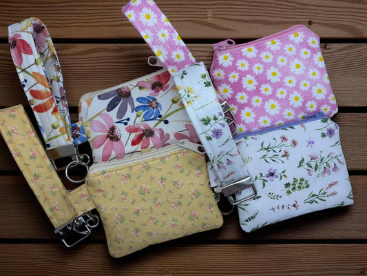 Keychain Wallet, Compact Wallet, Card Holder Keychain, Keyring Wallet, Everyday Carry, Minimalist Wallet, Coin Pouch