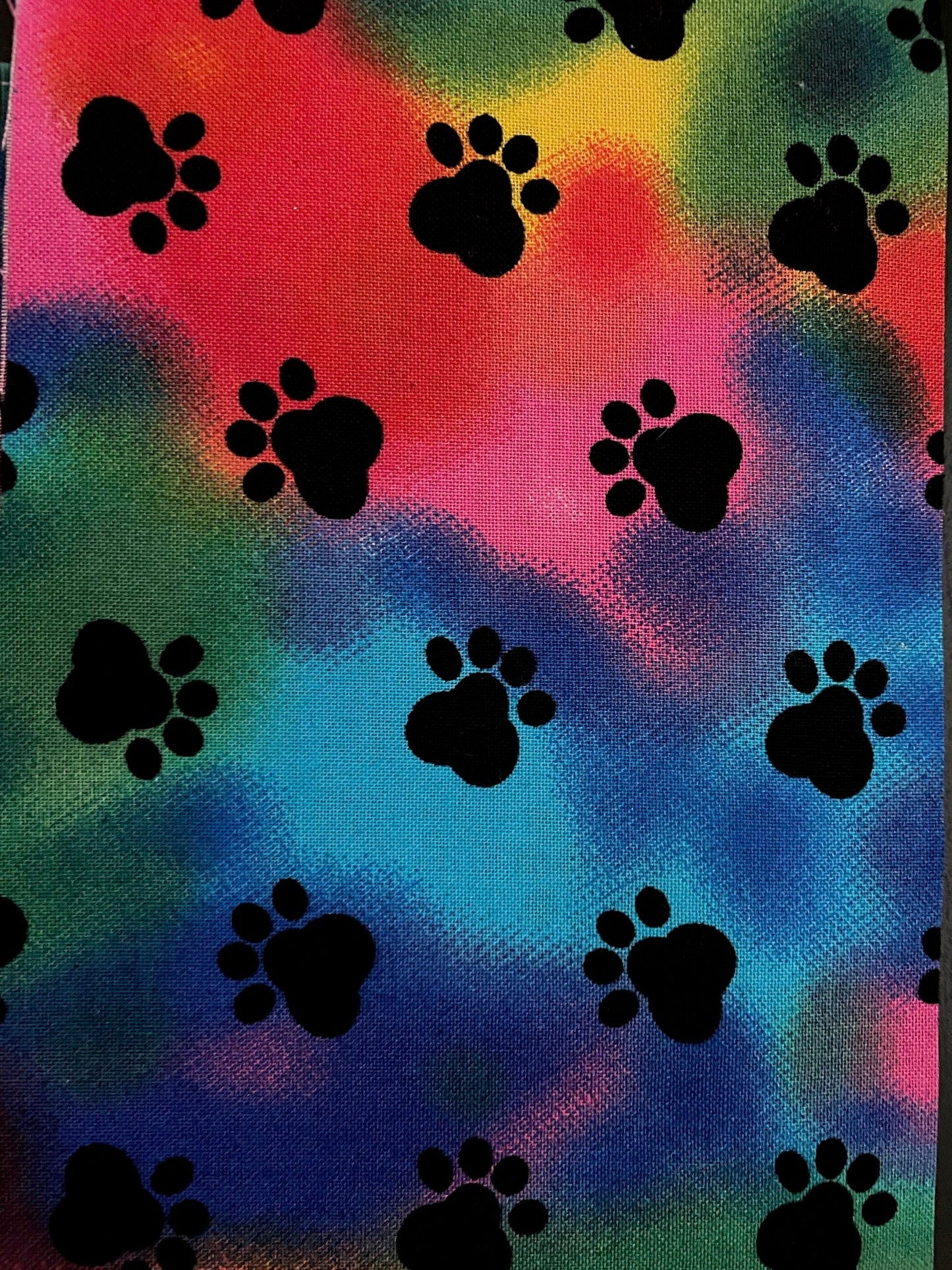 Stethoscope Cover, Stethoscope sleeve, Reusable Stethoscope Cover, Rainbow Tie Dye Paw Prints (Limited)