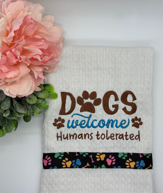 Embroidered Kitchen Towel | Personalized Gift, Custom Kitchen Decor, Cute Kitchen Towels for Home & Gifts
