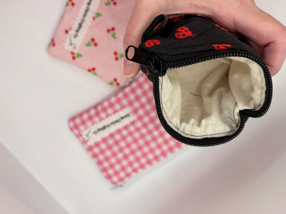 Zippered Coin Pouch | Cute and Compact Wallet for Coins, Keys or Cards | Perfect Gift for Her | Handmade & Unique Accessories