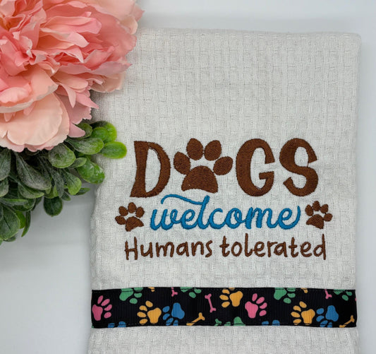 Embroidered Kitchen Towel | Personalized Gift, Custom Kitchen Decor, Cute Kitchen Towels for Home & Gifts