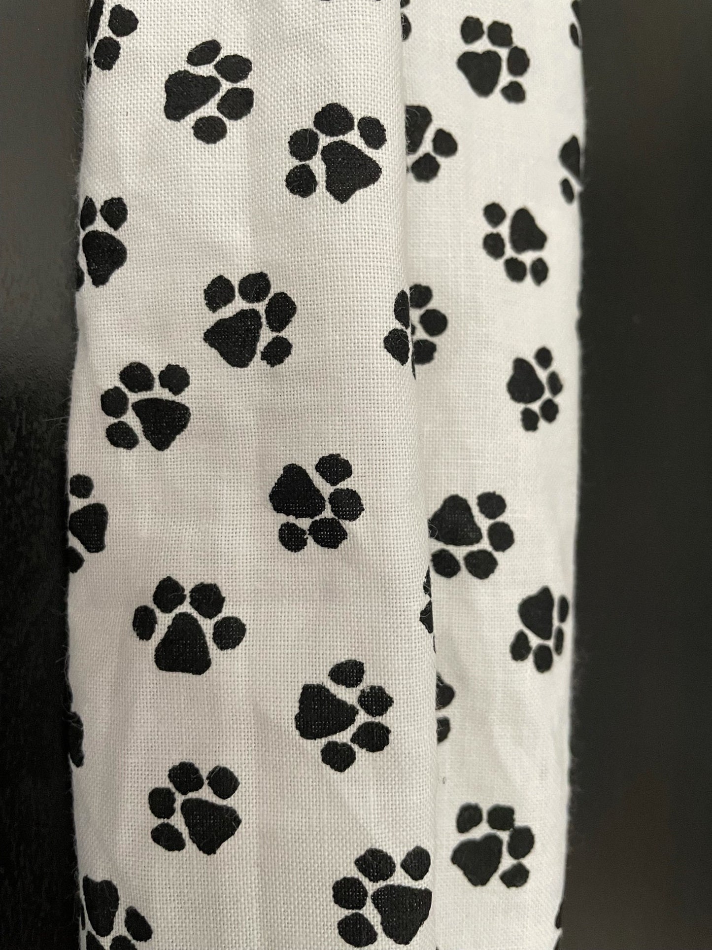 Stethoscope Cover, Stethoscope sleeve,  Reusable Stethoscope Cover, Black and White Paw Prints