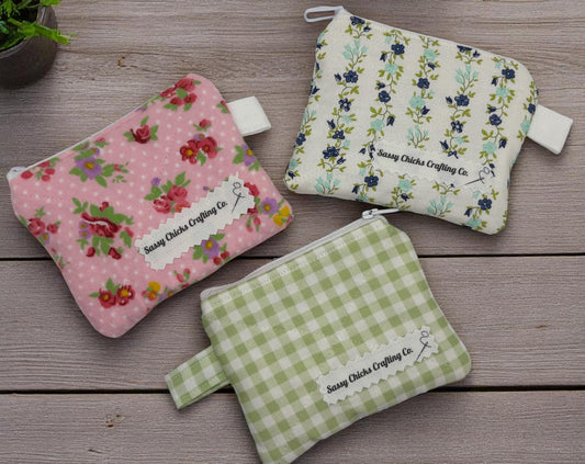 Zippered Coin Pouch | Cute and Compact Wallet for Coins, Keys or Cards | Perfect Gift for Her | Handmade & Unique Accessories