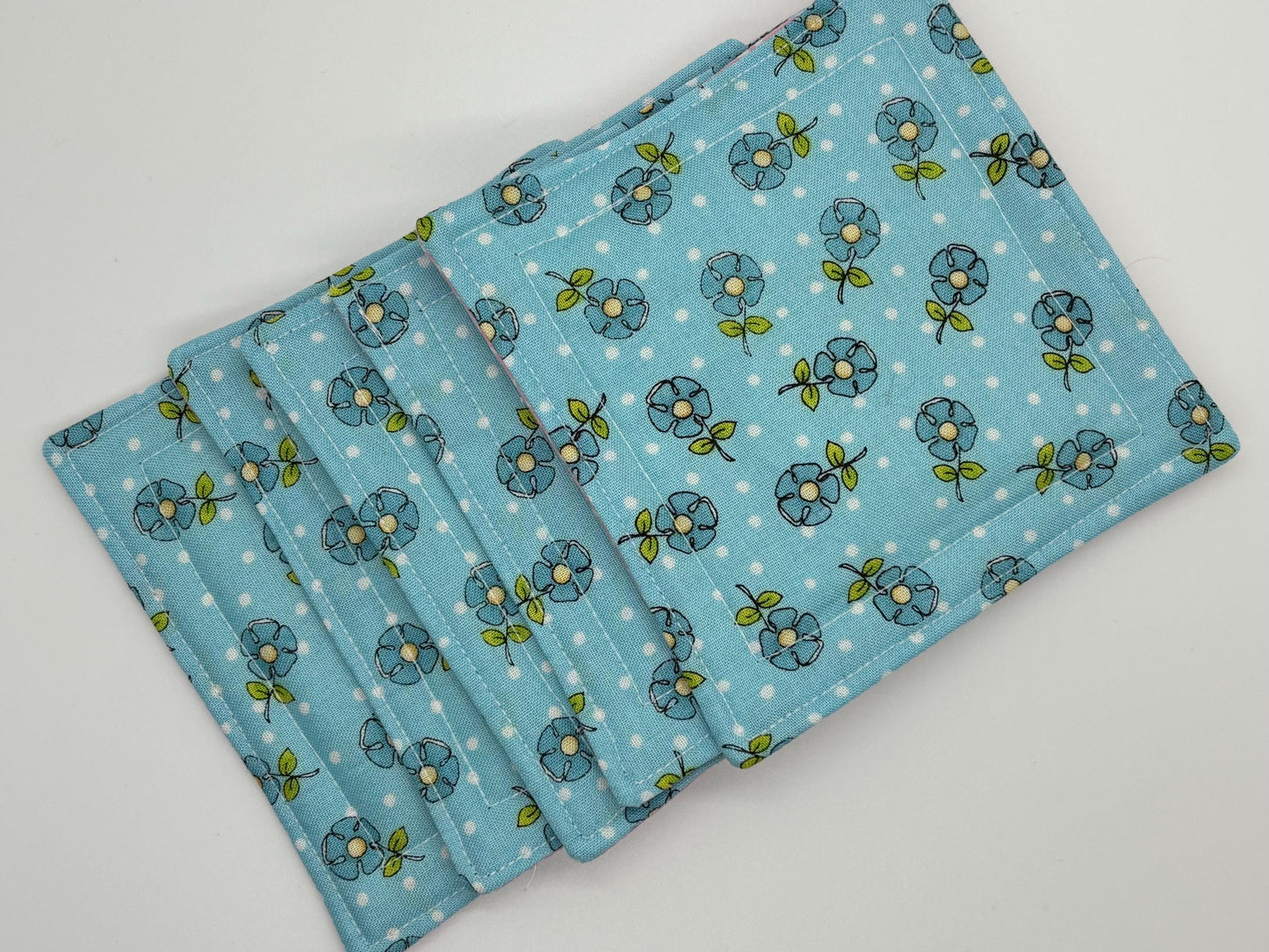 Drink Coasters -  Fabric Drink Coasters, Set of 5,  Home Decor