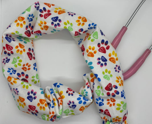 Stethoscope Cover | Reusable Stethoscope Sleeve with Paw Prints | Nurse Gift & Medical Accessory (Limited)