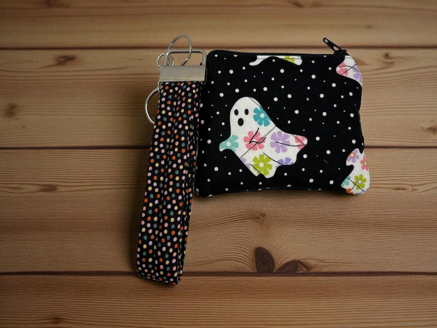 Keychain Wallet, Compact Wallet, Card Holder Keychain, Keyring Wallet, Everyday Carry, Minimalist Wallet,  Limited Halloween Collection