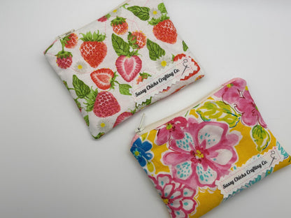 Quilted Mini Zippered Pouch
