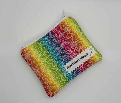 Quilted Mini Zippered Pouch