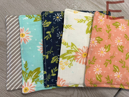 Fabric Coasters - Floral Drink Coasters Set, Multiple Bundles for Home Decor / Entertaining, Eco-Friendly & Washable