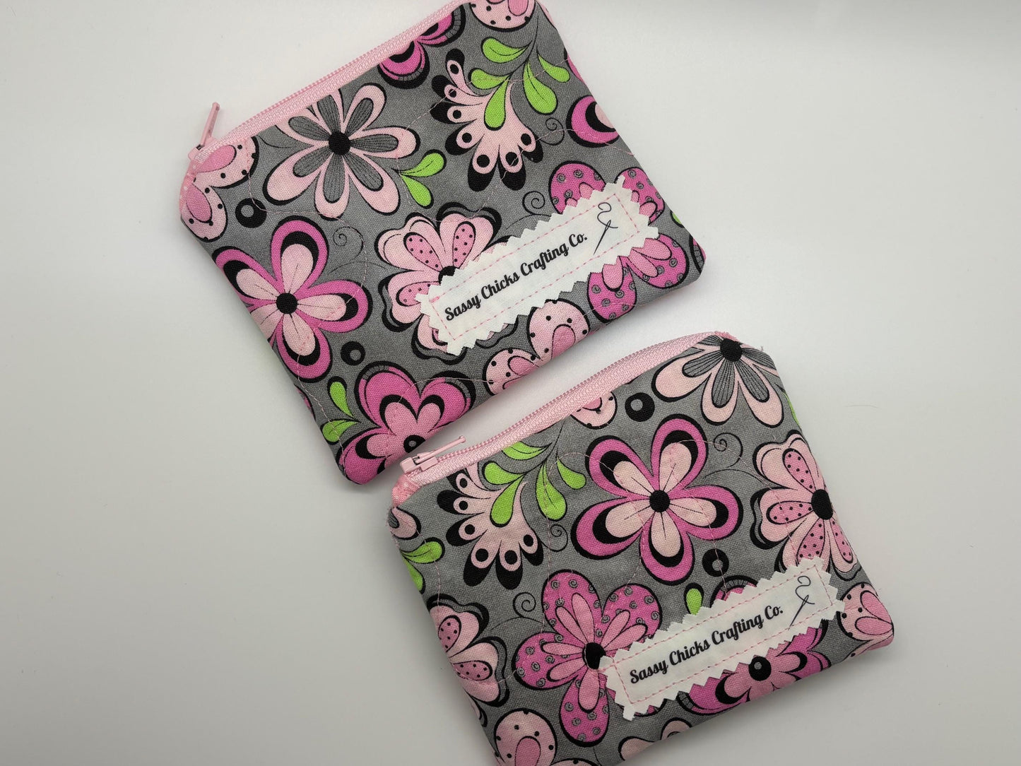 Quilted Mini Zippered Pouch