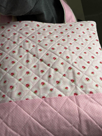 Quilted, Handmade, One of a Kind Tote Bag