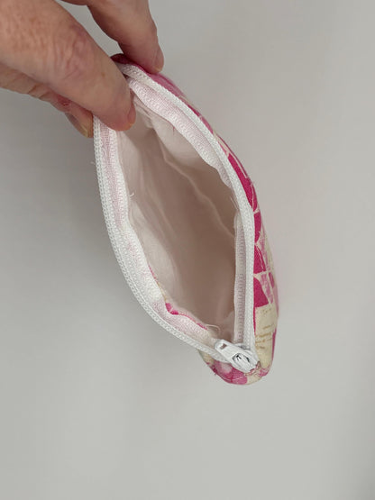 Quilted Mini Zippered Pouch