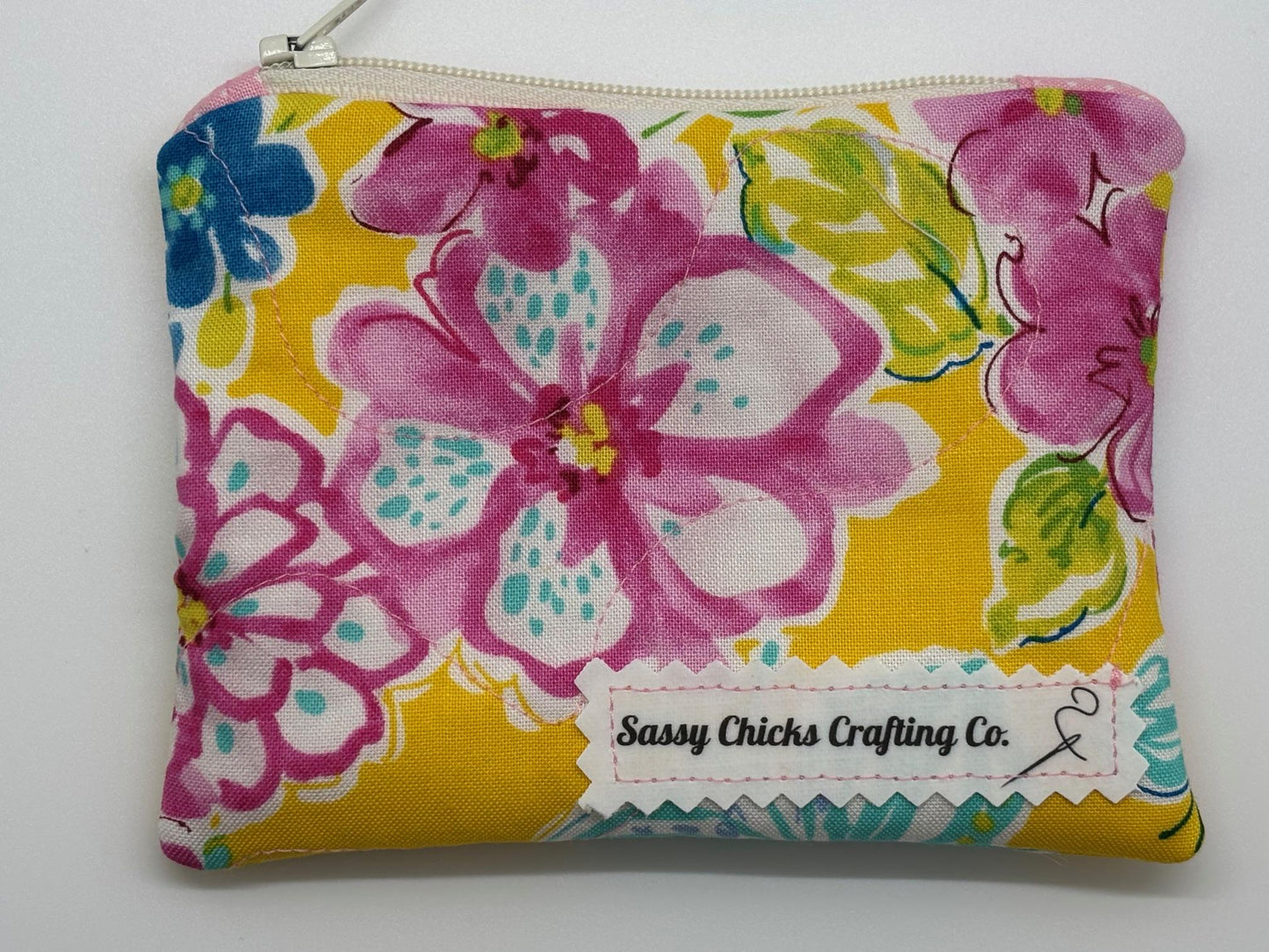 Quilted Mini Zippered Pouch