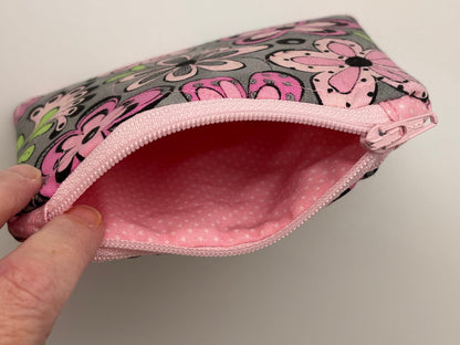 Quilted Mini Zippered Pouch