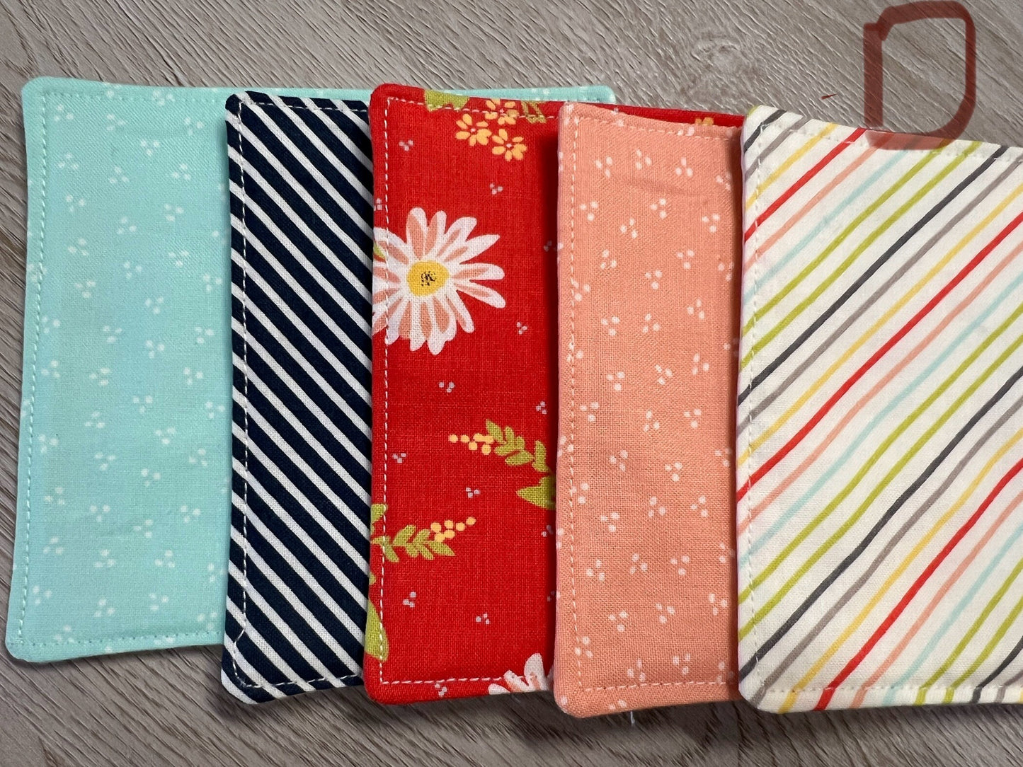 Fabric Coasters - Floral Drink Coasters Set, Multiple Bundles for Home Decor / Entertaining, Eco-Friendly & Washable