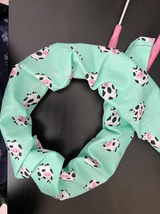 Stethoscope Cover, Stethoscope sleeve, Reusable Stethoscope Cover- Mint Cows (Limited)