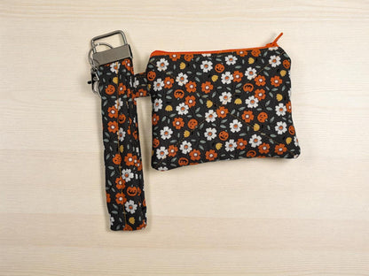 Keychain Wallet, Compact Wallet, Card Holder Keychain, Keyring Wallet, Everyday Carry, Minimalist Wallet,  Limited Halloween Collection