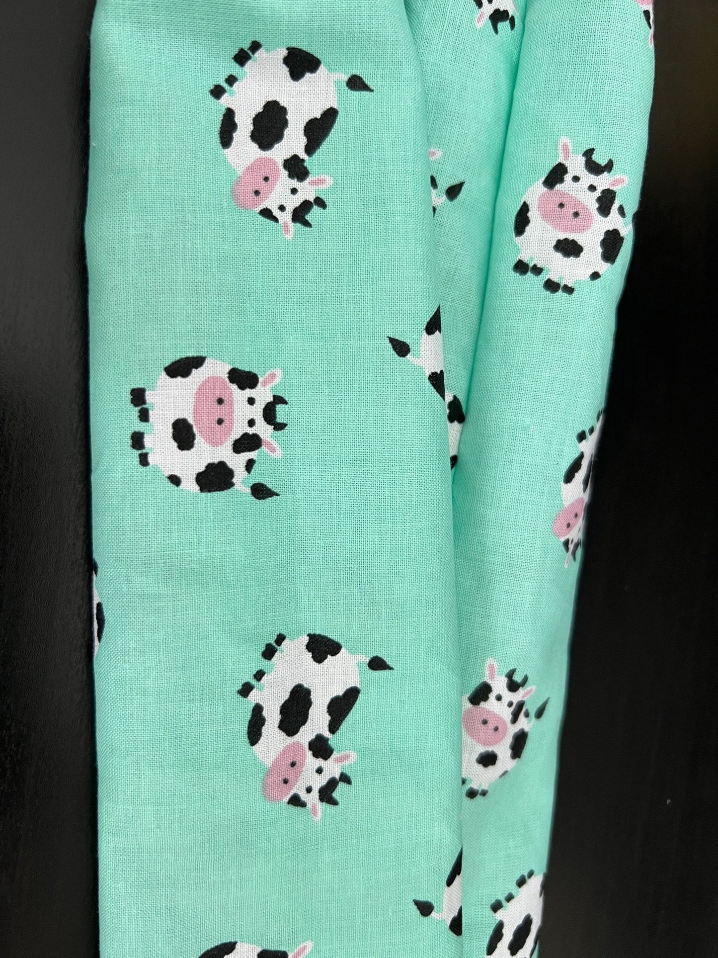 Stethoscope Cover, Stethoscope sleeve, Reusable Stethoscope Cover- Mint Cows (Limited)
