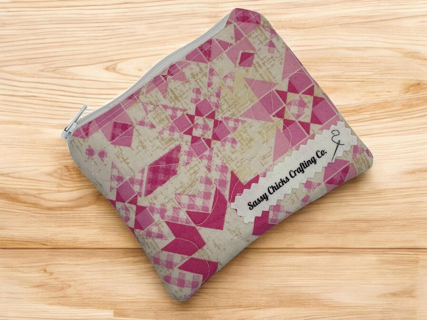 Quilted Mini Zippered Pouch