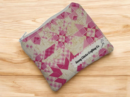 Quilted Mini Zippered Pouch