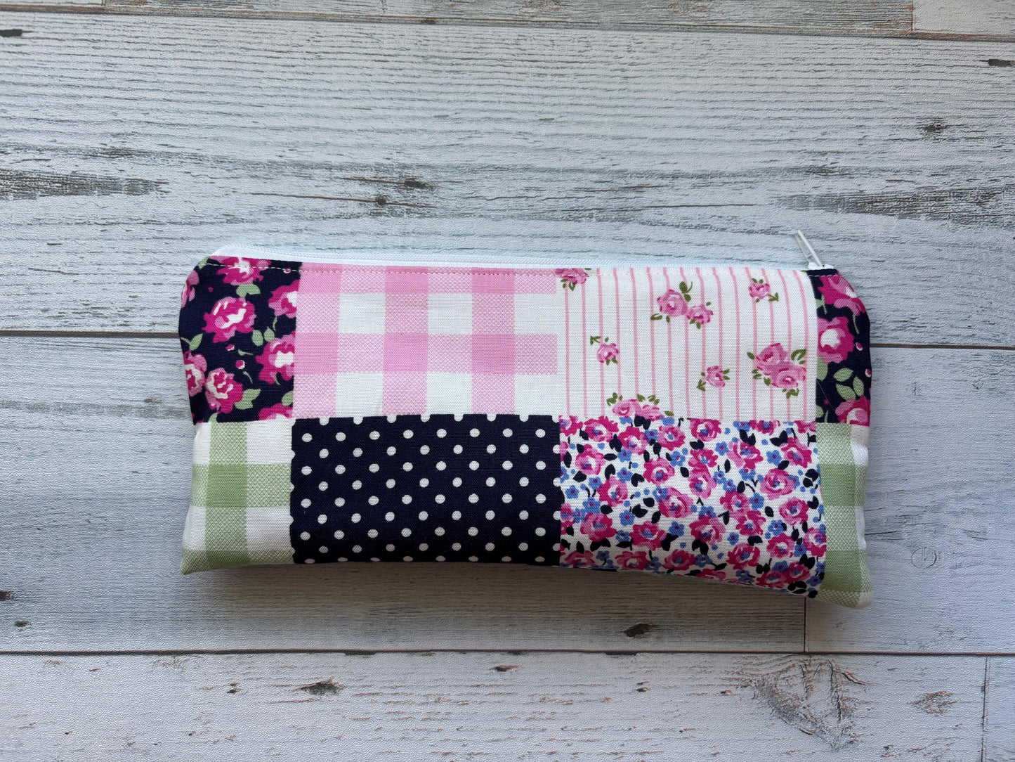 Zippered Pencil Pouch Organizer for School & Office,  Pen Case, Small Travel Makeup Bag, Cute Stationery Holder